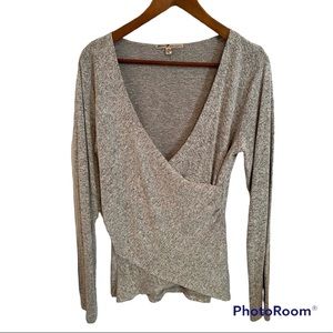 Seven7 Women’s Black Long Sleeve Blouse. Size M.